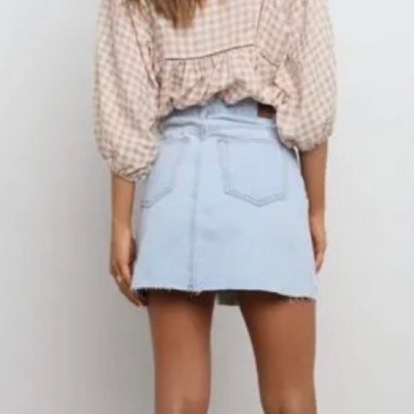 Petal + Pup Neela Distressed Denim Mini Skirt - Picture 3 of 8